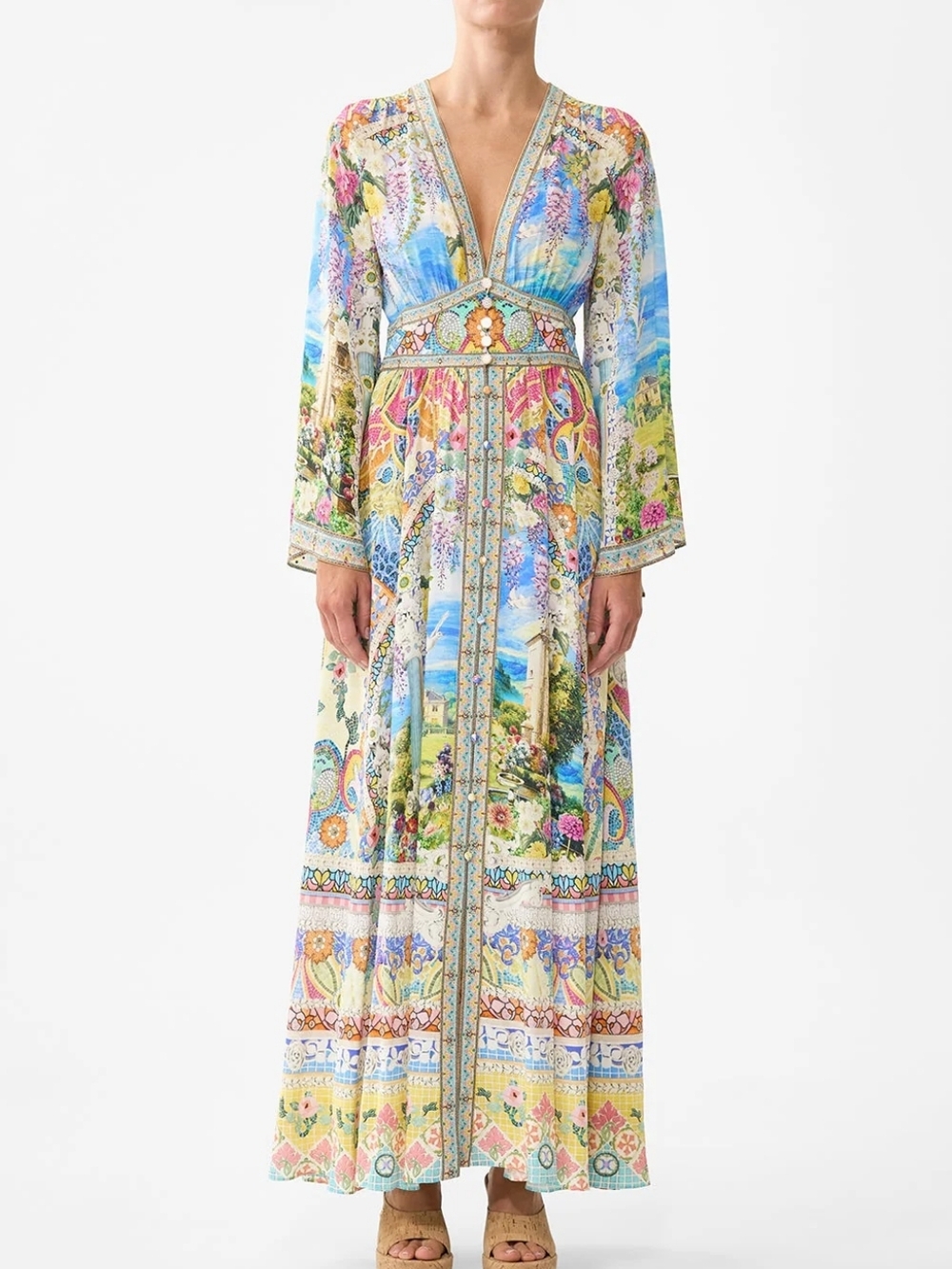 Coming Soon Camilla kimono sleeve dress with shirring detail